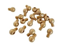 Spherical brass screw