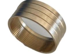 brass through hole round nut