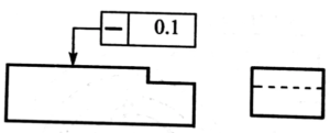 Straightness dimension example