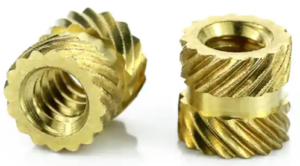 brass knurled insert nut