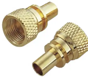 brass straight knurled nut